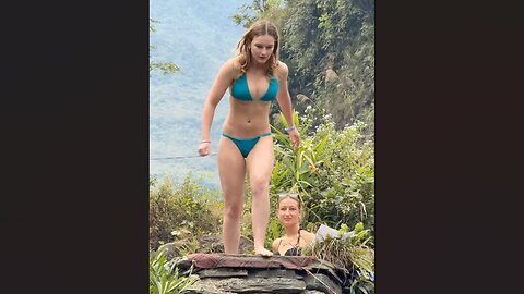 Beautiful girl Beautiful view 😍 ❤️