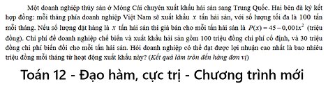 THPT Trần Phú – Quảng Ninh: Một doanh nghiệp thủy sản ở Móng Cái chuyên xuất khẩu hải sản sang