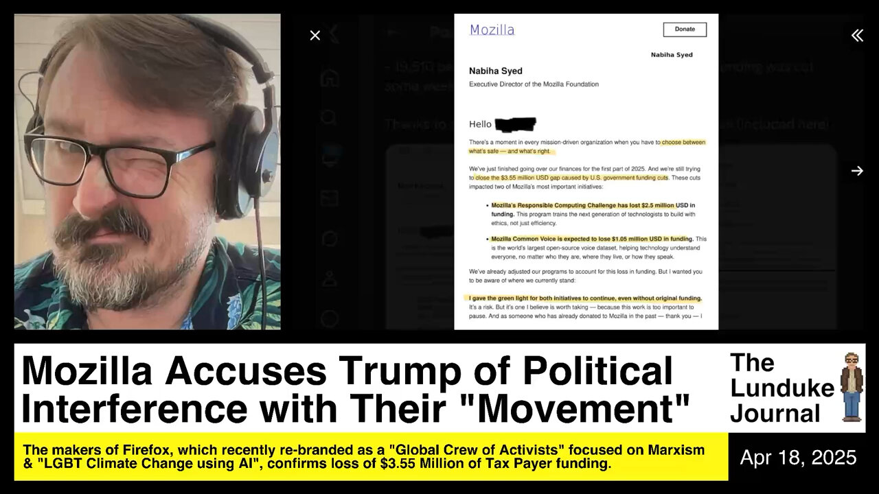 Mozilla Accuses Trump of Political Interference with Their "Movement"