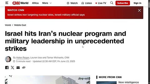 Israel Bombs Iran Nuclear Facilities - Albert Pikes' Third World War!