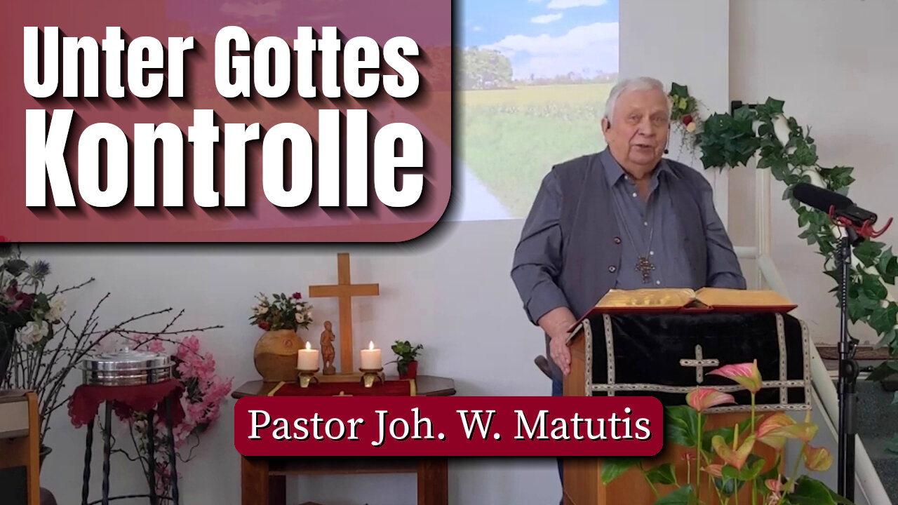 Unter Gottes Kontrolle