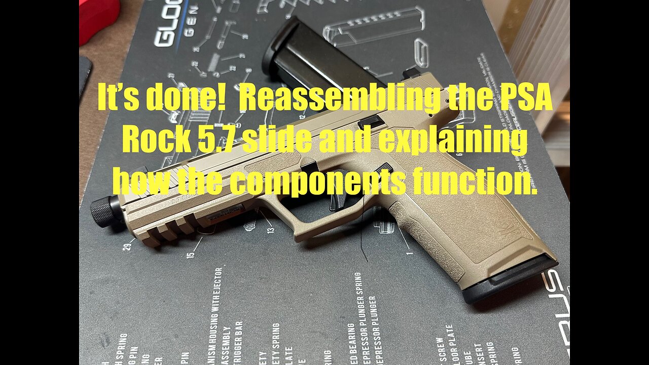 Palmetto State Armory Rock 5.7 Full Size: reassembly of the slide & how it works after polishing.