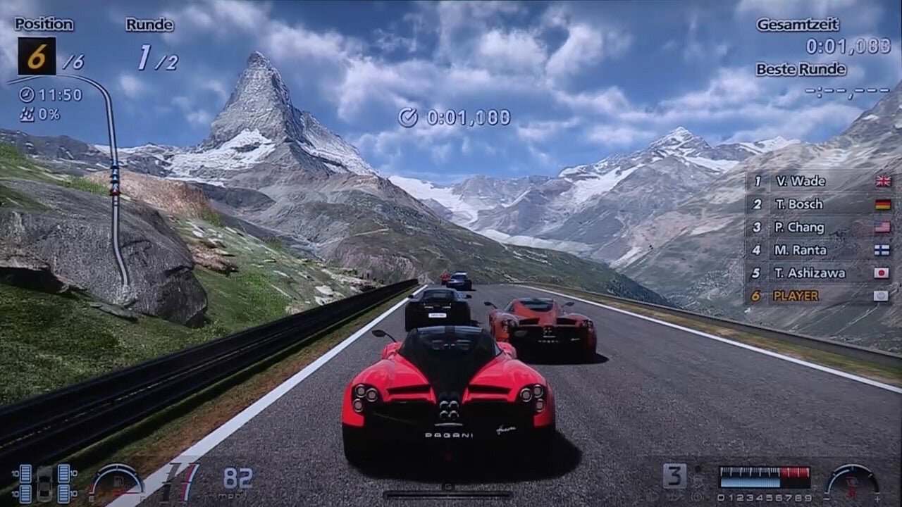Gran Turismo 6 GT6 Bentley Speed 8 @ La Sarthe - helmet cam