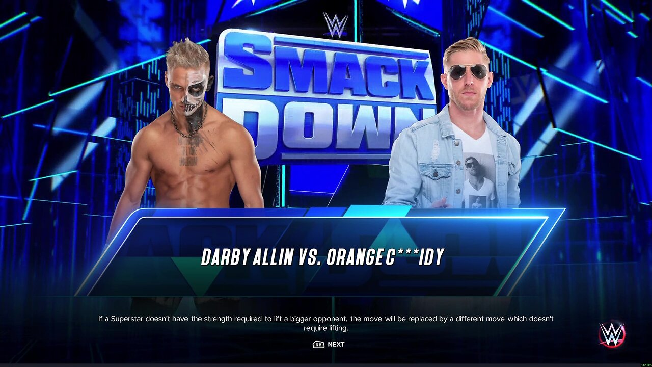 WWE 2k23 Darby Allin vs Orange Cassidy