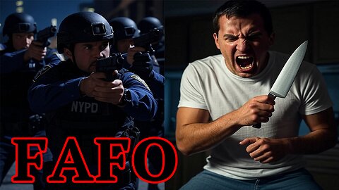 He FINDS OUT when he's SHOT DEAD after ATTACKING Police with a KNIFE! FAFO!