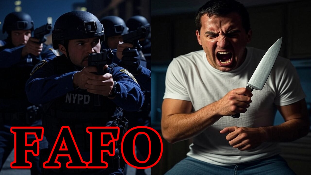 He FINDS OUT when he's SHOT DEAD after ATTACKING Police with a KNIFE! FAFO!