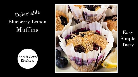 Delectable Blueberry Lemon Muffins Recipe