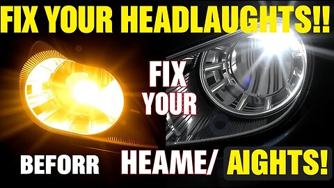“Fix Foggy Headlights in 5 Minutes – No Tools Needed!”
