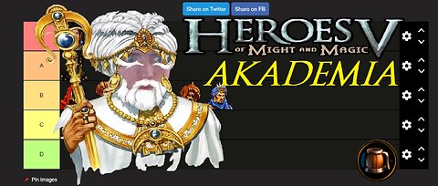 TIER LISTA BOHATERÓW AKADEMII w Heroes 5: ARENA (patch 3.0.1) - Moja perspektywa