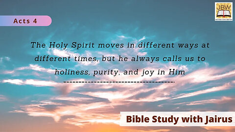#Bible Study with #Jairus - #Acts 4 Why did it take 40 years for the lame man to receive healing?