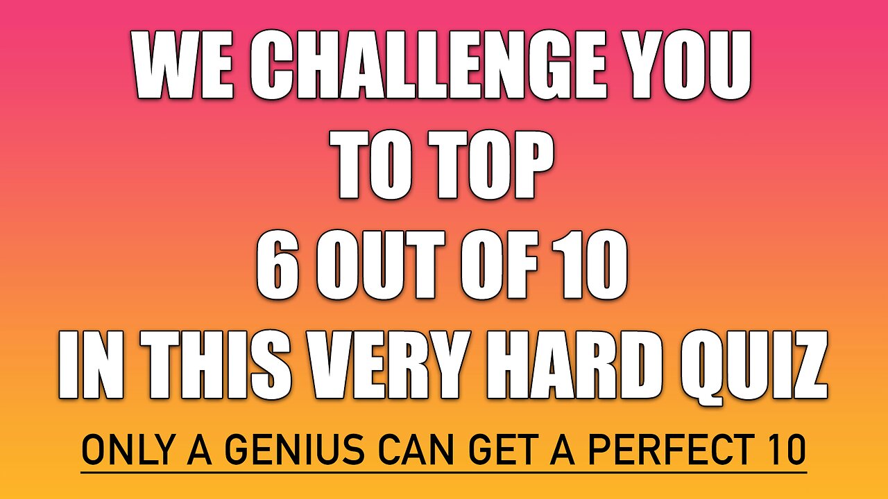 Mixed Trivia Quiz
