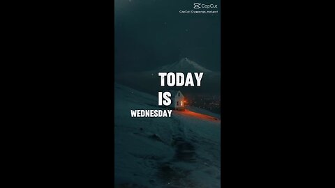 Wednesday declaration