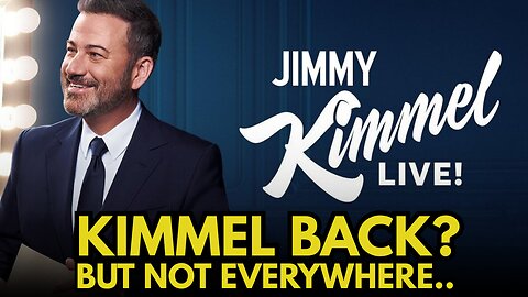 JIMMY KIMMEL BACK ON TV.. BUT NOT EVERYWHERE