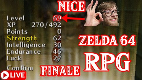 🔴 Zelda 64 Ocarina of Time, But It's An RPG! FINALE! Zelda Demon's Quest Actual N64 Hardware!