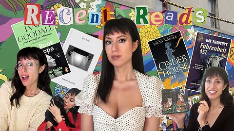 what I read in a week vlog | 4 books | non fic, fantasy, dystopian