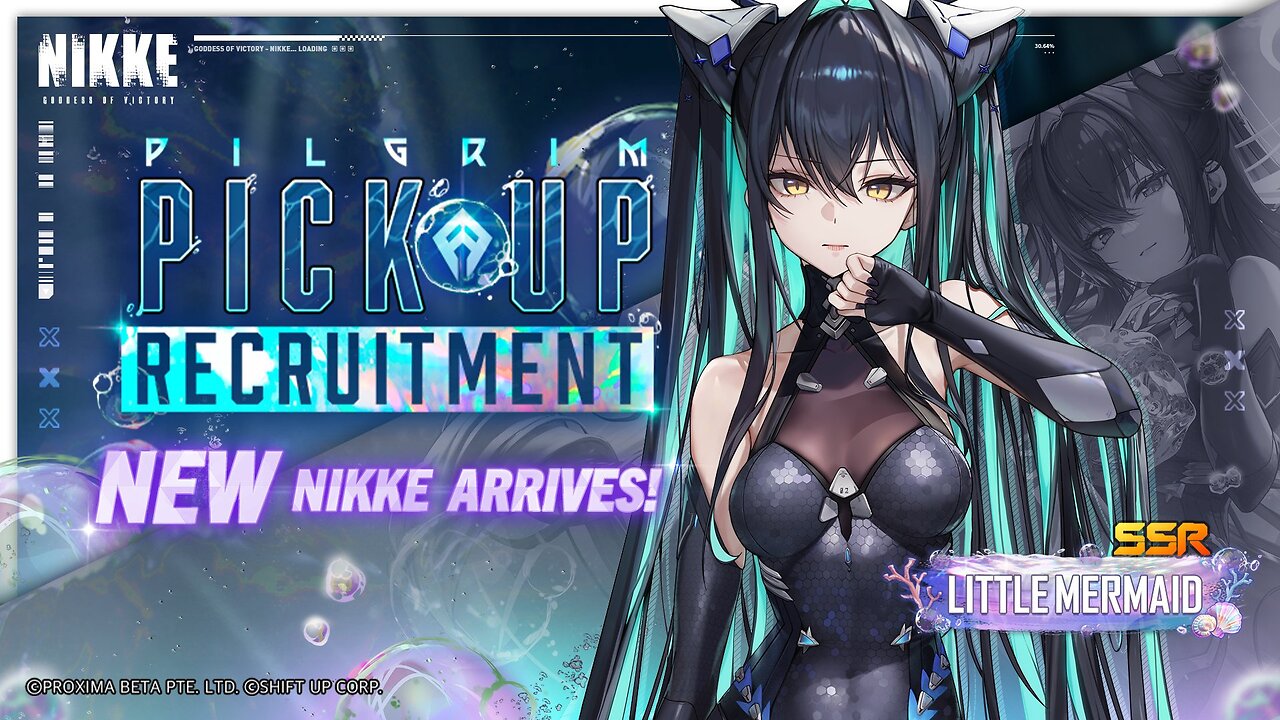 Goddess of VictoryNikke Game play Banner SSR Little Mermaid