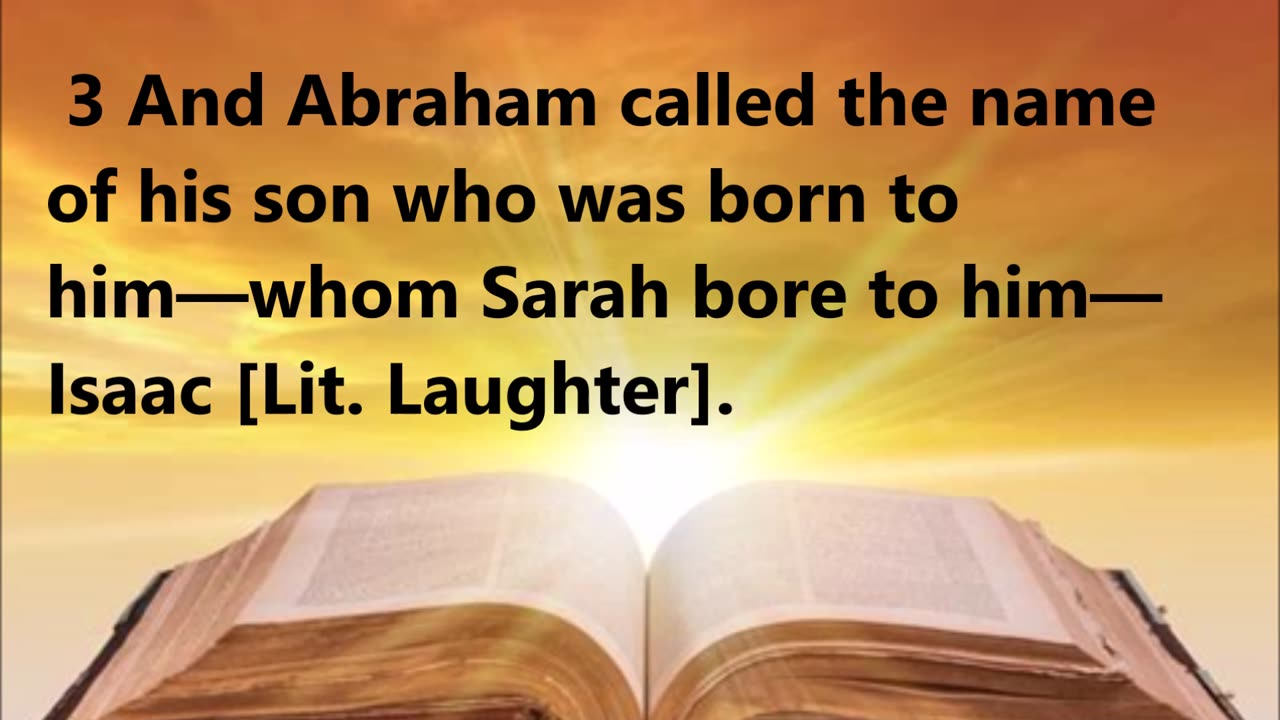 God fulfills His promise to Abraham and Sarah.