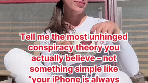 Tell me the most unhinged conspiracy theory you actually believe