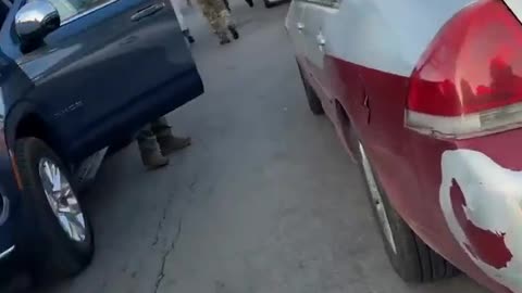 CBP cuffs an illegal alien. Sidewalk lawyer Meltdown Maria jumps in: ‘You can’t take him