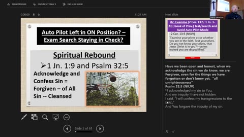 Sunday August 24, 2025 Beyond 1 John 1:9:Fine-tuning the Subjective or Objective Microscope Focus 10