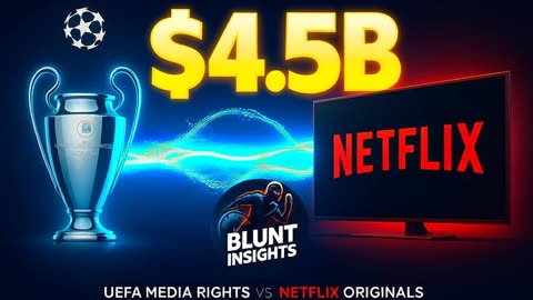 💰 Champions League Media Rights CRUSH Netflix’s Movie Budget ($4.5B vs $4.1B)
