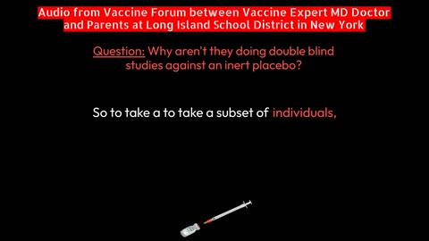 Q&A Series with MD Doctor: No Double Blind Placebo Studies Against An Inert Placebo