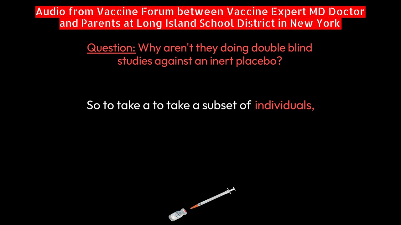 Q&A Series with MD Doctor: No Double Blind Placebo Studies Against An Inert Placebo