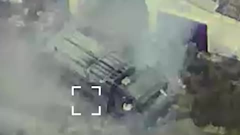 North Korean Heavy MRLS Fires Straight Through Passenger Cab After Being Hit By Drone(Insane)