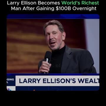 Larry Edison become world's richest man