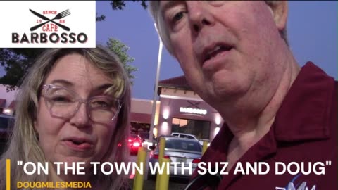SUZ AND DOUG VISIT CAFE BARBOSSO IN SARASOTA FLORIDA!
