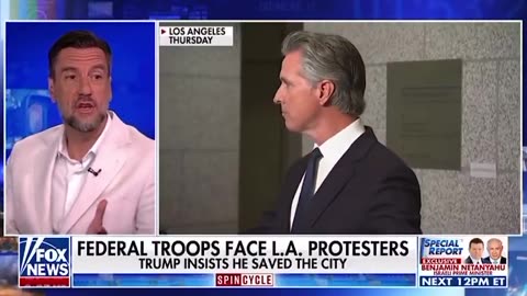 “Doesn’t this all help Gavin Newsom in the sense he is being anointed in the media as the leader of the Democratic resistance?”