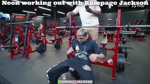 Rampage Jackson working out with N3ON