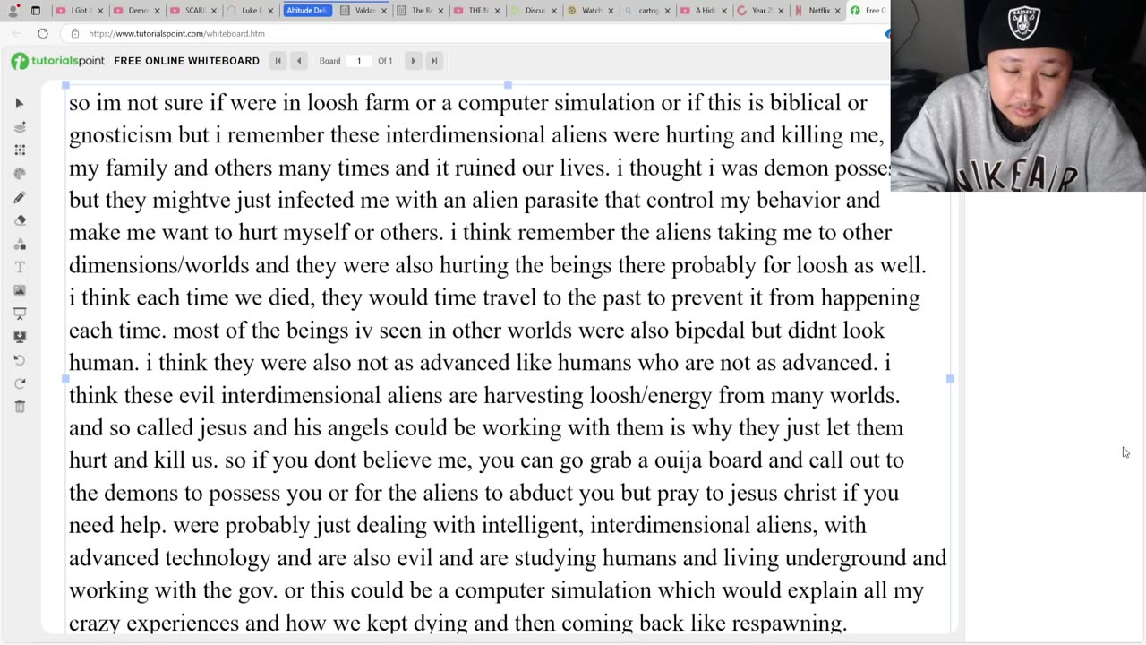 loosh farm/simulation/biblical?