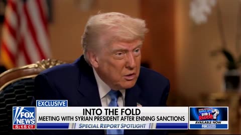 POTUS explains why he agreed to end sanctions on Syria