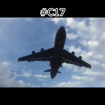 Couldn't Believe As I Saw Giant #C17 GlobeMaster #Flying Over My Head #Aviation #AeroArduino