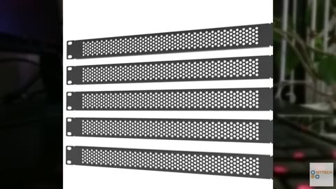 QiaoYoubang 5 Pack 1U Venting Blank Panel - Steel Blank Rack Mount Panel Spacer