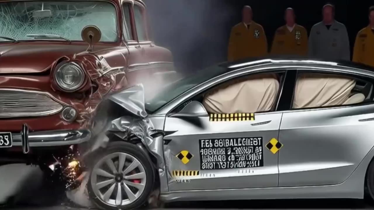 What would happen if an old car crashed with a new car?