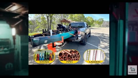 MaxxHaul 70231 Hitch Mount Pick Up Truck Bed Extender For Ladder, Rack, Canoe,
