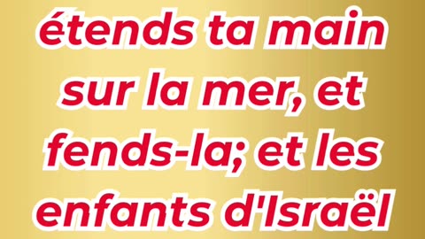 « Le bâton levé et la mer qui s’ouvre » Exode 14:16.#shortvideo #shorts #youtubeshorts #ytshorts #yt