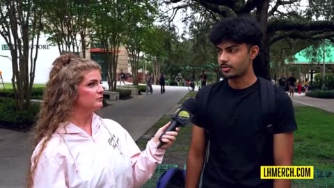 Rachael (Liberty Hangout) Drills Immigrant on his Justification for bein in USA [mirror]