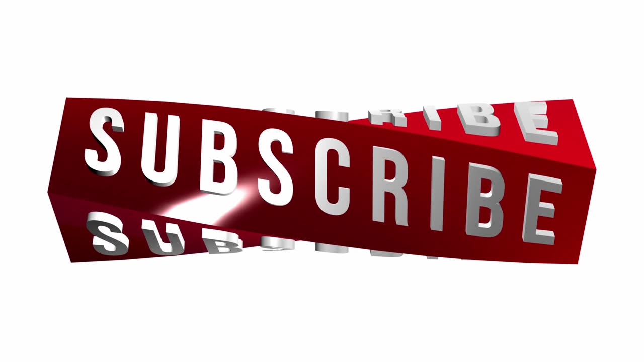 Subscribe, 3d, subscribe button