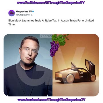 Elon Musk Launches Tesla Ai Robo Taxi In Austin Texas For A Limited Time