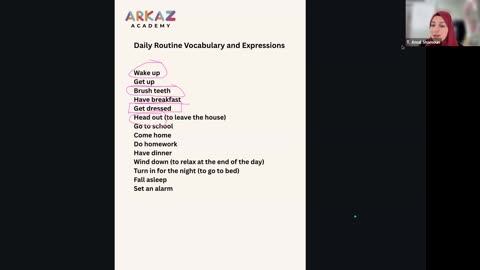 Daily routine Class (2)