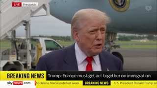 NOW! Pres Trump: "You're not gonna have Europe anymore— this immigration is killing Europe." 7/25/25