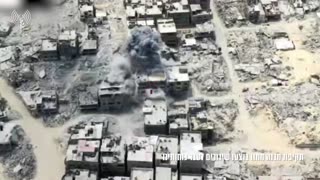 An Israeli drone strike in central Gaza's Deir al-Balah yesterday targeted several Palestinian
