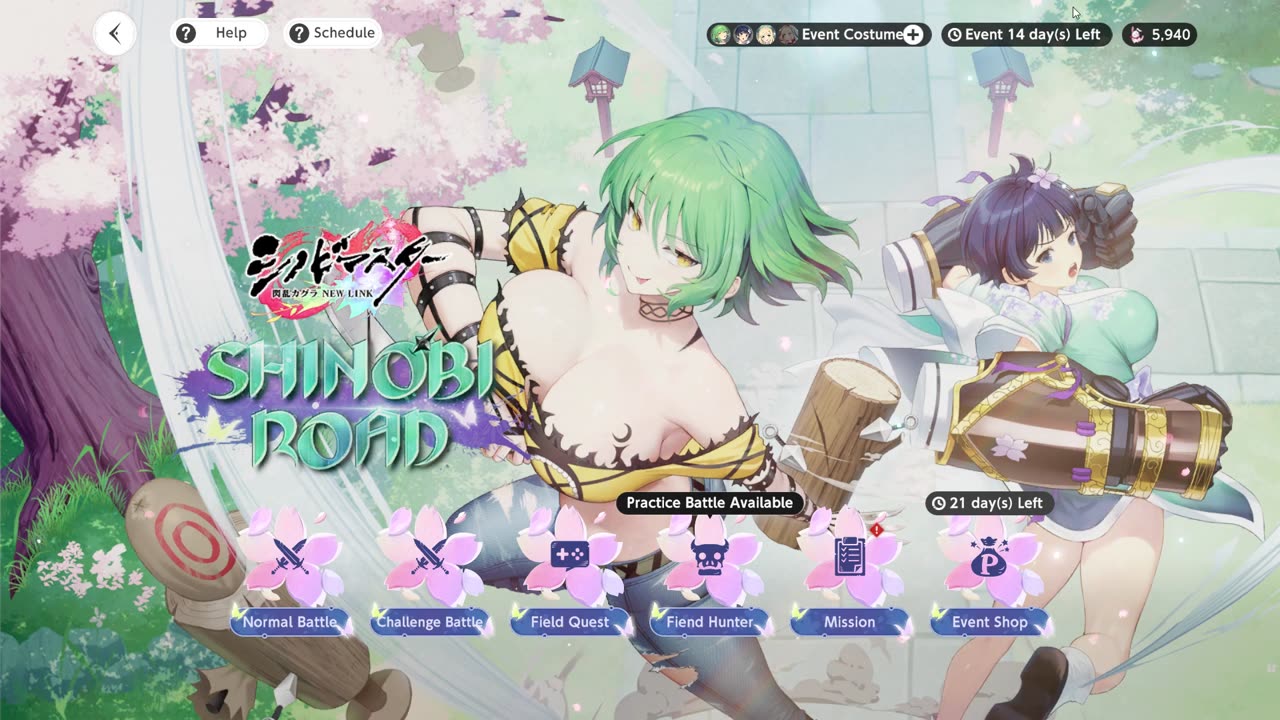 Challenge Battle 15 Shinobi Road - BrownDust II x Senran Kagura Collaboration Event