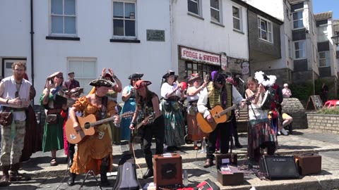 Plymouth Pirate weekend 17th May 2025 Pt 9 s Pirates of Saint Piran Sea Shanties