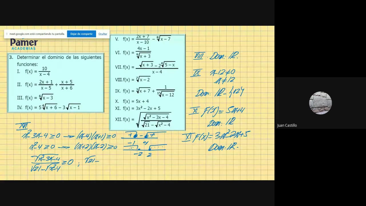 PAMER SEMESTRAL 2023 | Semana 14 | Álgebra: Funciones I