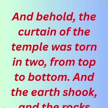 "The Earth Shakes and the Dead Rise" Matthew 27:51,52 #shorts #youtube #ytshorts #jesus #views #yt