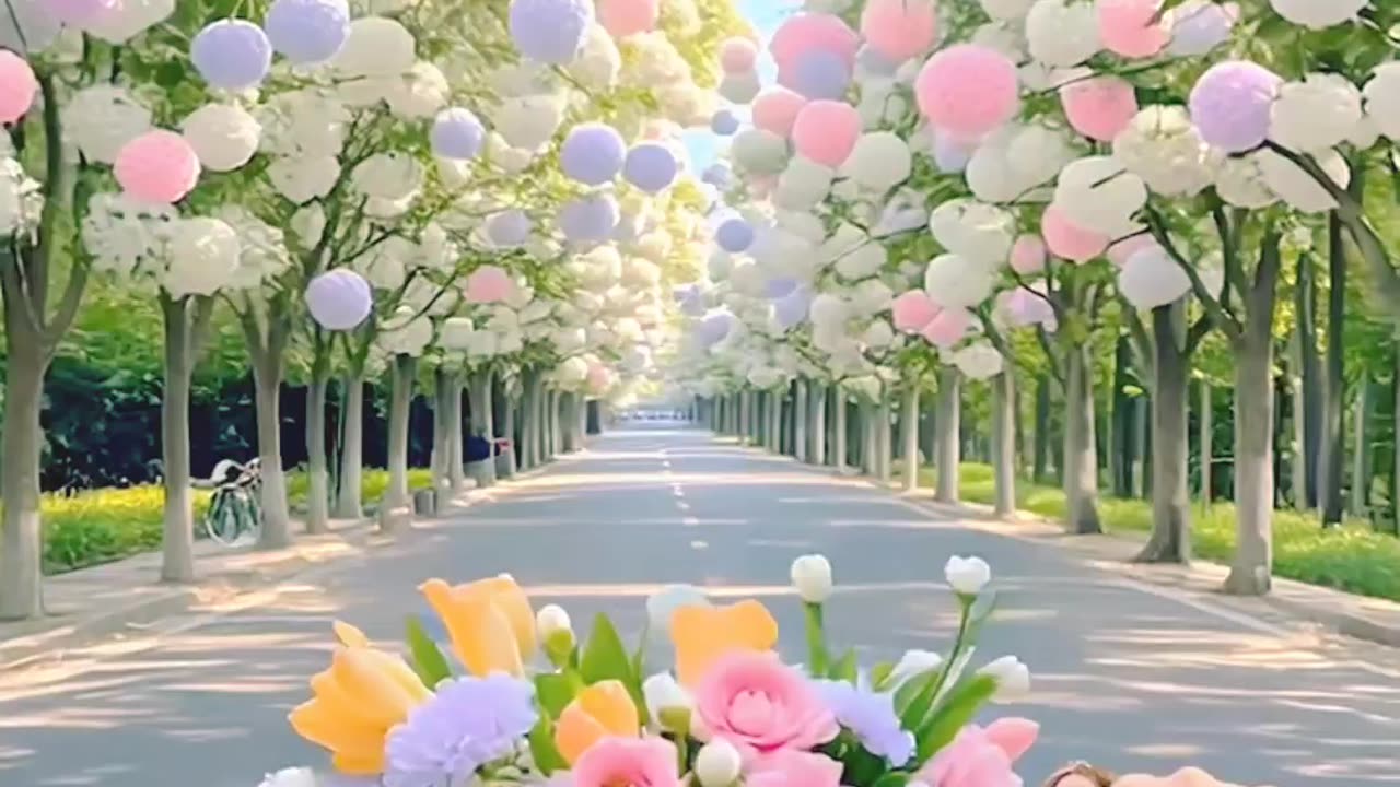 Lovely flower park